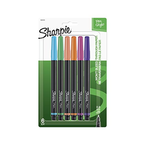 Sharpie 1802225 Pen, Fine Point, Assorted Colors, 6-Count, Only $5.37