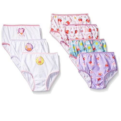 Peppa Pig Toddler Girls' Combed Cotton Character 7pk Panty, Only $9.94