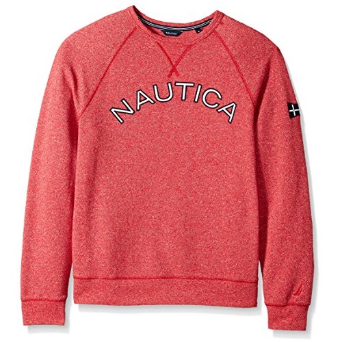 Nautica Men's Long Sleeve Classic Fit Logo Crewneck Sweatshirt, Only $18.11