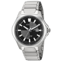 Citizen Men's ' Quartz Titanium Casual Watch, Color:Silver-Toned (Model: AW1540-88E) $172.70