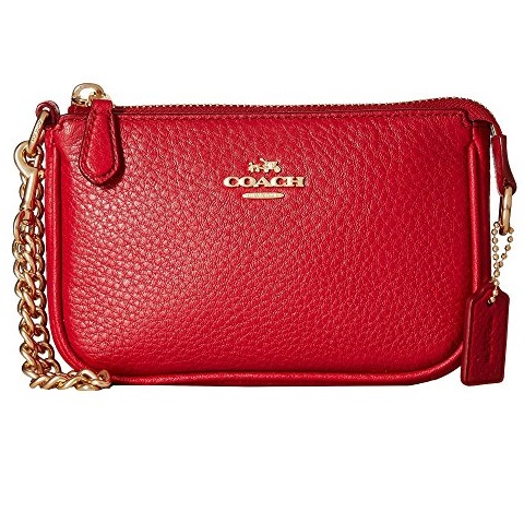 COACH Pebble Leather Small Wristlet 15, only $49.99