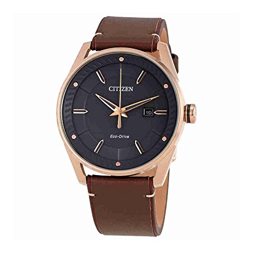 Citizen BM6983-00H Men's Eco-Drive Leather Strap Watch, Only $124.11, free shipping