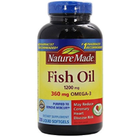 Nature Made Fish Oil 1200 Mg (360 Mg Omega-3) 200 Liquid Softgels $12.65