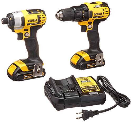 DEWALT DCK280C2 20-Volt Max Li-Ion 1.5 Ah Compact Drill and Impact Driver Combo Kit, Only $175.71, free shipping