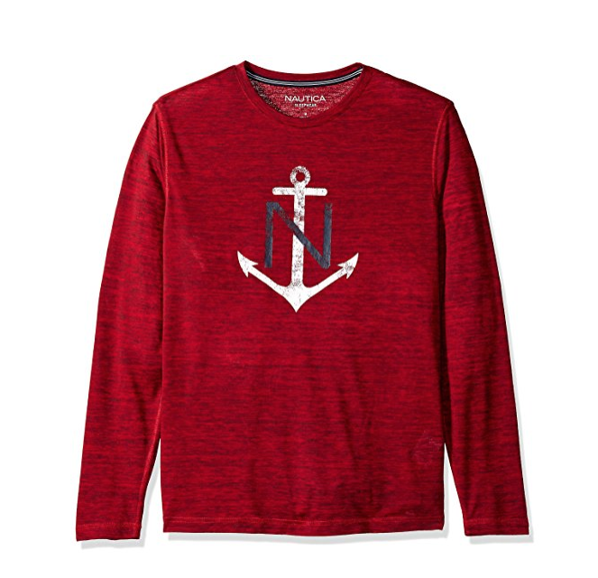 Nautica诺蒂卡 Graphic Navy男子T恤, 现仅售$10.49
