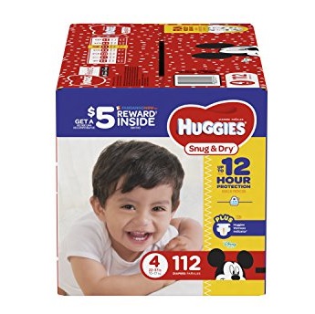 HUGGIES Snug & Dry Diapers, Size 4, 112 Count (Packaging May Vary), Only  $19.15, free shipping after using SS