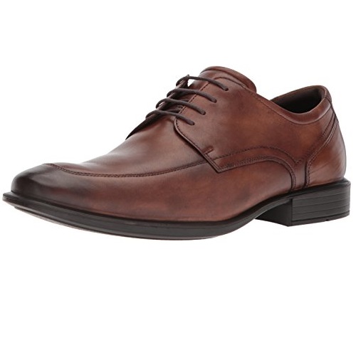 ECCO愛步Cairo Apron Toe Tie Oxford男士系帶正裝皮鞋，原價$169.95，現僅售$75.88 ，免運費