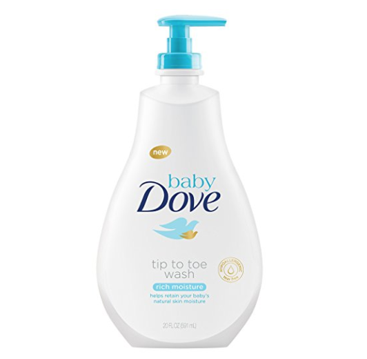 Baby Dove 多芬嬰兒洗髮沐浴二合一滋潤沐浴露 20 oz ，現僅售$7.40，免運費！