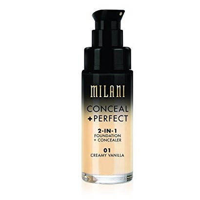 Milani Conceal + Perfect 2-in-1 Foundation Concealer, Vanilla, 1.0 Fluid Ounce, Only  $7.87 after clipping coupon