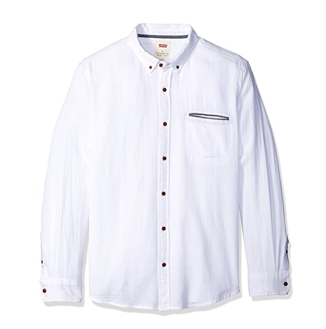 Levi's Men's Paulie Long Sleeve Rugged Oxford Woven only $11.64