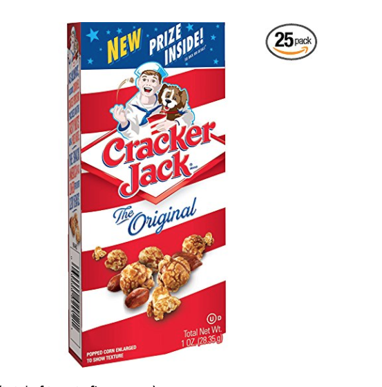Cracker Jack Original Caramel Coated Popcorn & Peanuts, 1 Ounce Boxes (Pack of 25) only $11.19