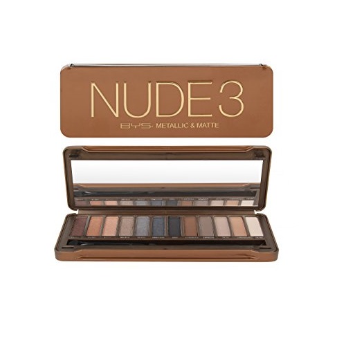BYS 12 Color Eyeshadow Palette, Nude 3, 3 Ounce, Only $9.99