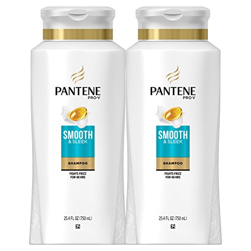 Pantene, Shampoo, with Argan Oil, Pro-V Smooth and Sleek Frizz Control, 25.4 fl oz, Twin Pack , Only $11.74