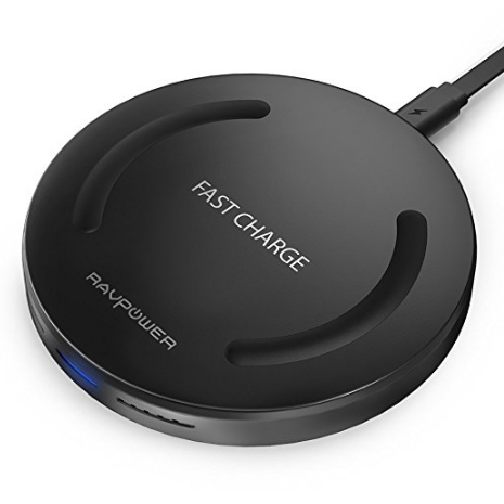 iPhone Wireless Charger RAVPower QI Fast Wireless Charging Pad Quick Charge, 5W Standard Charge for iPhone X / 8 / 8 Plus / Nexus / Xperia & 10W Fast Charge for Galaxy S9 / S9+/ S8 / S8+ / S7 $9.89