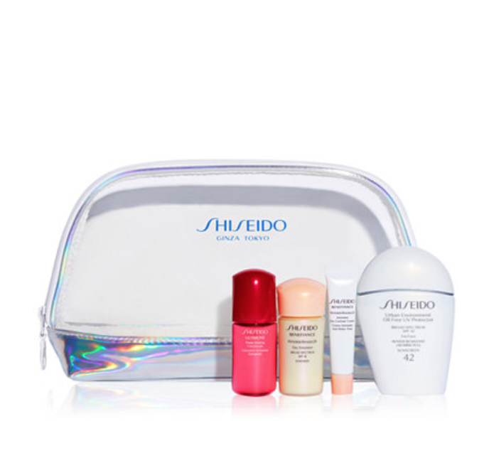 macys.com 现有 Shiseido 5件套小白瓶防晒套装促销，原价$102, 现仅售$48