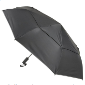 Tumi Unisex Large Auto Close Umbrella Black Umbrella One Size $50.00