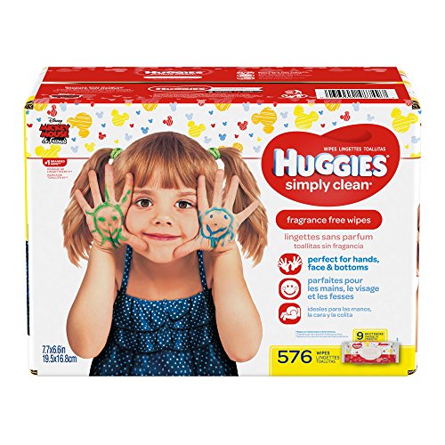 Huggies好奇 Simply Clean無香型嬰兒濕紙巾，576張，現僅售$11.65，免運費
