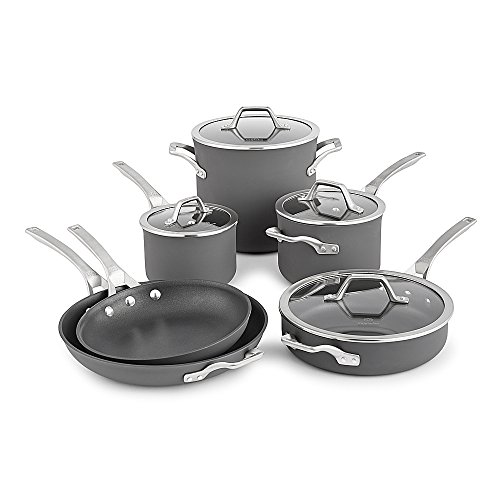 Calphalon Signature Hard Anodized Nonstick Cookware Set, 10-piece, Grey, Only $353.38, free shipping