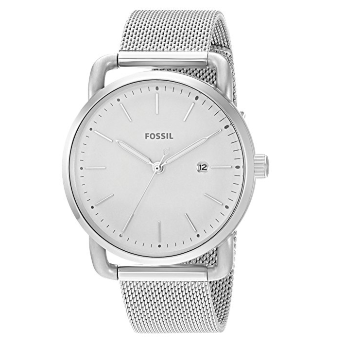 Fossil Women's Silvertone Small Round Face Bracelet Watch only $65.98