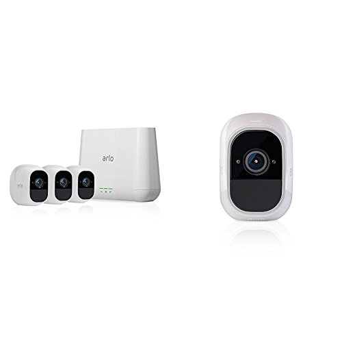 最新款！史低價！NetGear Arlo Pro 2 家庭安全攝像監控系統，包括4個室內外攝像頭和一個基站，原價$799.99，現僅售$699.99，免運費