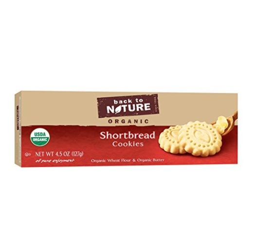 Back To Nature Non GMO, Organic Shortbread Cookies, 4.5 ounce only $4.50