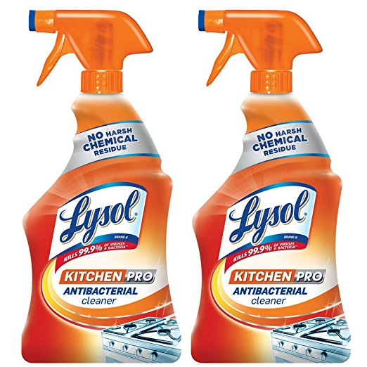 Lysol Antibacterial Kitchen Cleaner, Citrus Scent, 22 Ounces (Pack of 2), Only $6.68