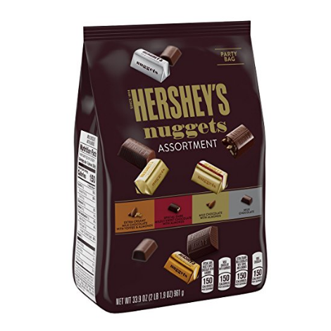 HERSHEY'S Nuggets Assortment, Chocolate Candy , 33.9 Ounce Bag $5.69