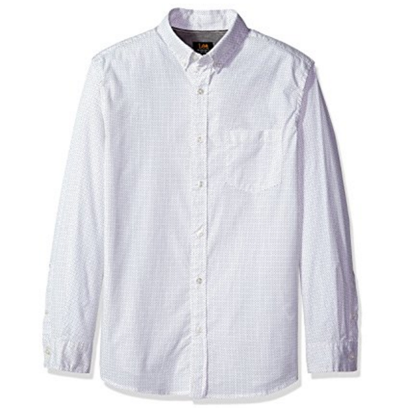 LEE Men's Long Sleeve Stretch Woven Shirts $11.19