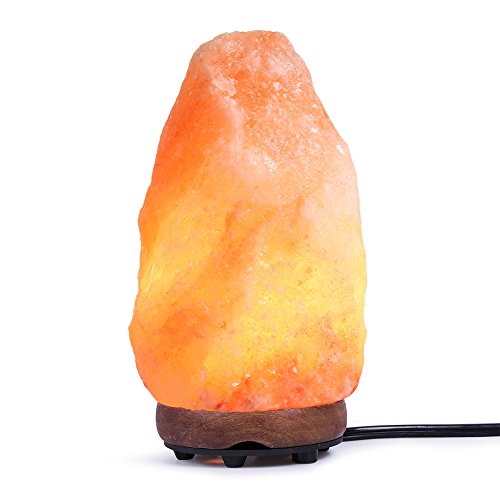 SMAGREHO Natural Himalayan Salt Lamp, Hand Carved, UL Listed Dimmer Switch (6-7 inch, 3.5-5.5lb), Only $9.99