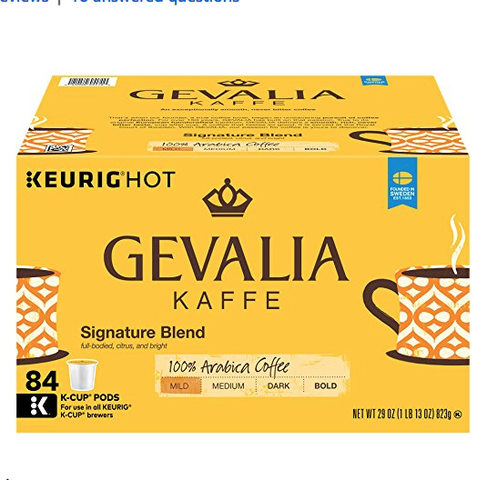 GEVALIA Signature Blend Coffee, Mild, K-CUP Pods, 84 Count  only $20.57