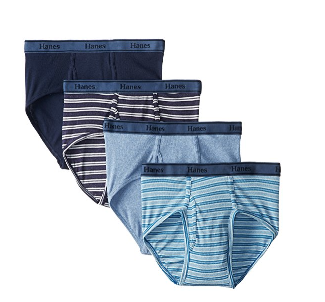 Hanes Ultimate Men's 4-Pack FreshIQ Tagless Cotton Brief only $12.34