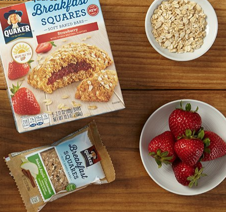 Quaker Breakfast Squares, Variety Pack, Apple Cinnamon & Strawberry, 5 Count (Pack of 4), Only $13.99, You Save (%)