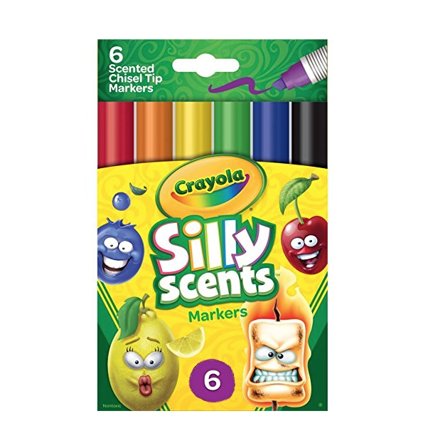Crayola 繪兒樂香味可洗標記筆6支裝，原價$4.49, 現僅售$2.25