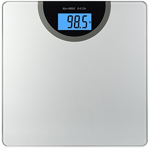BalanceFrom Digital Body Weight Bathroom Scale with Step-On Technology and Backlight Display, 400 Pounds, Silver, Only $9.99