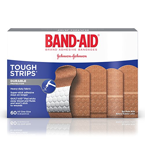 Band-Aid Brand Tough-Strips  Adhesive Bandages, Durable Protection for Minor Cuts and Scrapes, 60 Count, Only $5.39 after clipping coupon