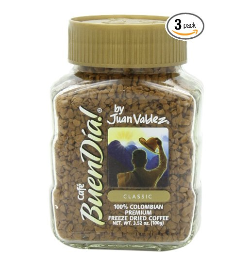 Buendia by Juan Valdez Classic 100% Colombian Freeze Dried Coffee, 3.52 oz. (Pack of 3) only $4.26