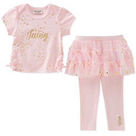 Juicy Couture Baby Girls 2 Pieces Skegging Set, Only $9.92