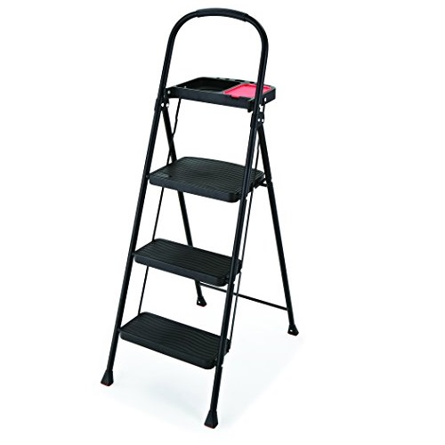 Rubbermaid RMS-3T 3-Step Steel Step Stool with Project Tray, 225-pound Capacity, Only $24.57