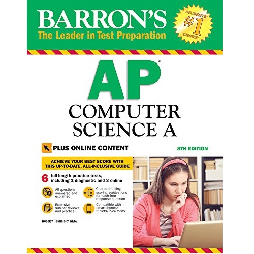 Barron's AP Computer Science A, 8th Edition: with Bonus Online Tests, Only $13.31