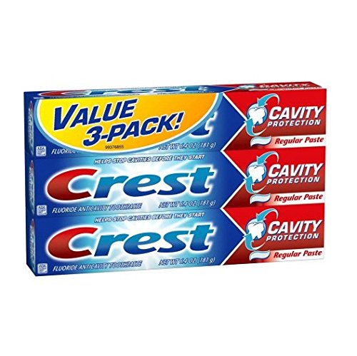 Crest Cavity Protection Fluoride Anticavity Regular Toothpaste 6.4 Oz, 3-pack, Only $5.00