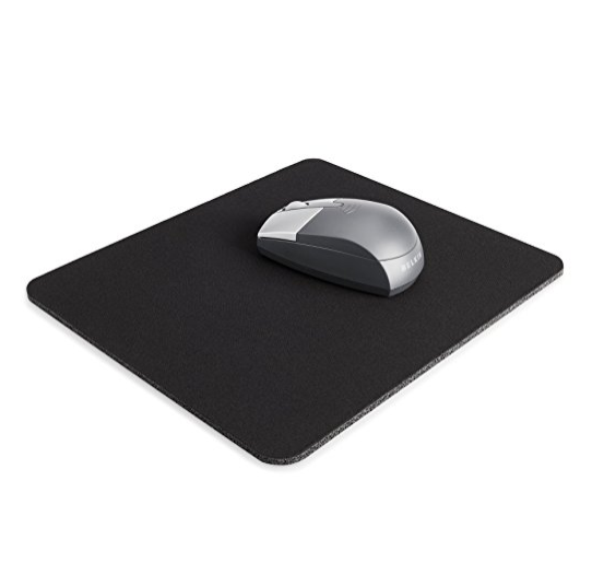 Belkin Large Mouse Pad, 8 Inch by 9 Inch, for Computer or Gaming Mouse Pad, Non-slip Base, Neoprene Backing and Jersey Surface  (F8E089-BLK), $2.83