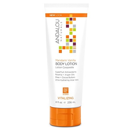 Andalou Naturals Mandarin Vanilla Vitalizing Body Lotion, 8 oz., Soften and Moisturizes Skin with Cocoa Butter, Shea Butter, and Argan Oil, Absorbs Quickly, Only $4.99