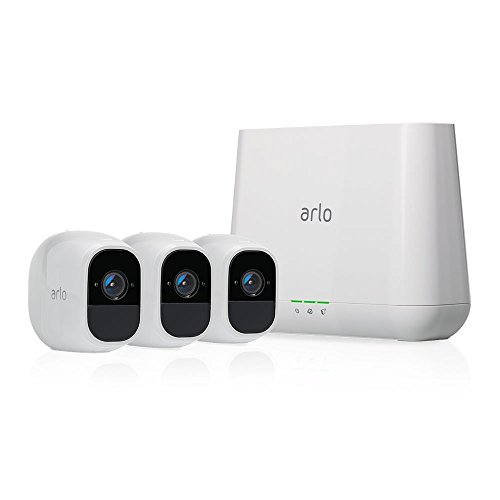 NetGear Arlo Pro 2 家庭安全攝像監控系統，包括3個室內外攝像頭和一個基站，原價$679.99，現僅售$319.13，免運費