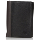Lee Men's Pebble Textured Leather RFID Blocking Trifold Wallet $8.96