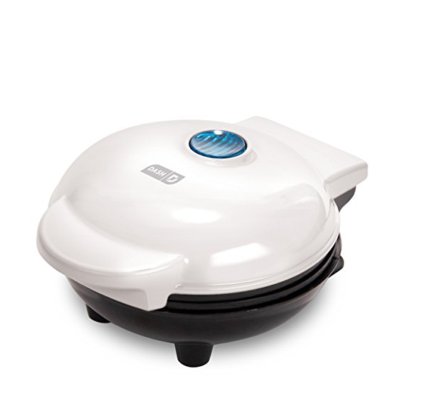 Dash Mini Maker: The Mini Waffle Maker Machine for Individual Waffles, Paninis, Hash browns, & other on the go Breakfast, Lunch, or Snacks - White only $9.99