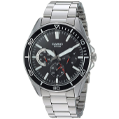 Casio Men's 'Sports' Quartz Stainless Steel Casual Watch, Color:Silver-Toned (Model: MTD-320D-1AVCF) $44.99