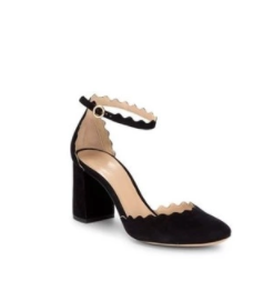 Chloé Scalloped Leather Ankle-Strap Pumps only $479.99