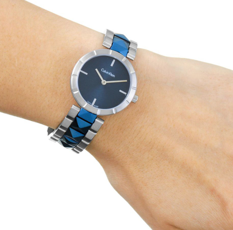 $65.00 ($379.00, 83% off) Calvin Klein Women's Edge Watch Model: K5T33T4N