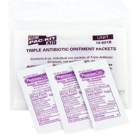 史低价！ Pac-Kit by First Aid 三重抗菌软膏，12包，现仅售$2.14，免运费