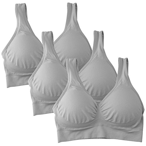 Mirity Padded Sports Bras for Women Freedom Seamless Spanx Yoga Bra Pack of 3, Only $14.79